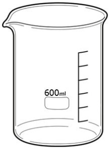 Glass beaker 600 ml