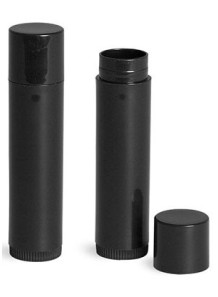  Lipstick tube, shiny black, 5g