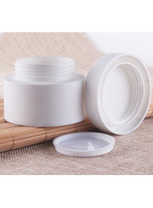 Cream jar, matte white, 30ml