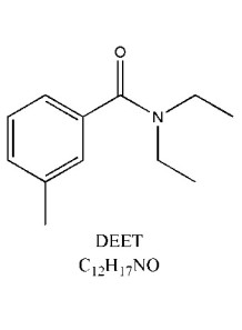  DEET (diethyltoluamide, insect repellent)