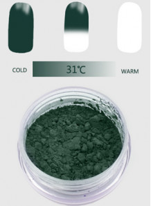 Green To White Color Changing Pigment (31C, Temperature Activate)