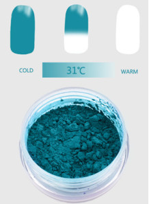  Blue-Green To White Color Changing Pigment (31C, Temperature Activate)