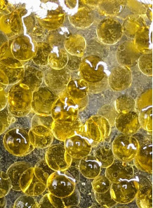 เม็ดบีดส์ใส (น้ำมัน) Oil Beads 2mm (Oilets) สีเหลือง