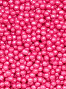  Pink (Shiny/Gloss) Vitamin E Beads 1-2mm (Dry)