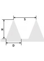  Microneedle Mold (9x9mm, H 600μm, 10x10, S 600μm, D 300μm, Conical)