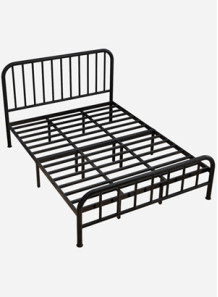  Steel bed frame (100x200cm, black)