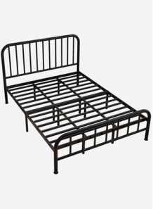 Steel bed frame (100x200cm,...
