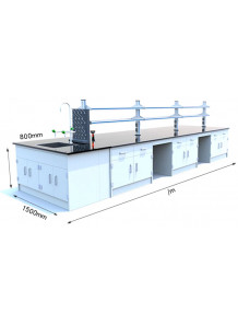 Lab Center Workbench (Price/Meter, PP Cabinet, PP Surface)
