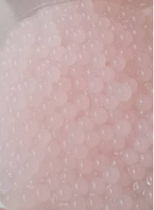 Pink Vitamin E Beads 4mm (Wet)