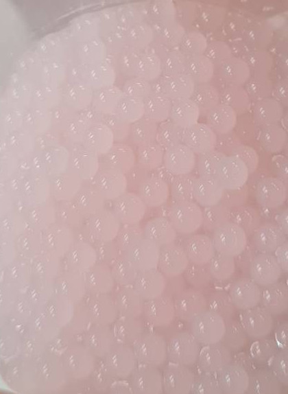 Pink Vitamin E Beads 4mm (Wet)