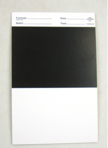 กระดาษเคลือบ สีขาว/ดำ เทียบสี make-up (100pcs/pack)