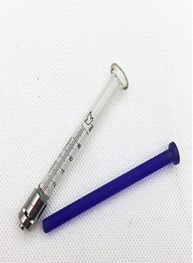Syringe 1ml (Glass, Blue Core)