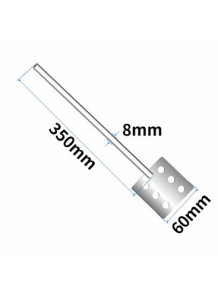  Hole Paddle ( 60x8x350, stainless steel304)