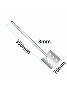  Hole Paddle ( 70x8x350, stainless steel304)