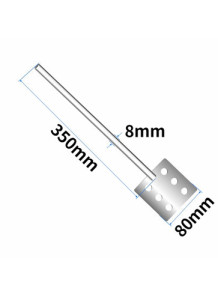 Hole Paddle ( 80*8*350, stainless steel)