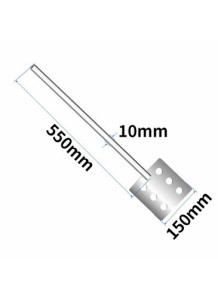  Hole Paddle ( 150x10x550, stainless steel304)