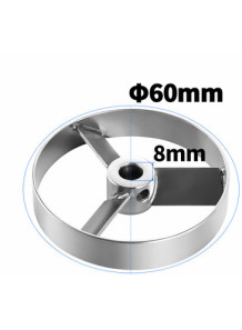 Turbine 3-blade 304 Stainless Steel (60*8mm)