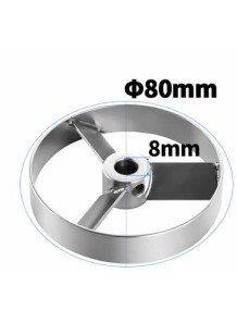 Turbine 3-blade 304 Stainless Steel (80*8mm)