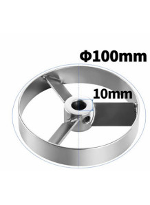  Turbine 3-blade 304 Stainless Steel (100x10mm)