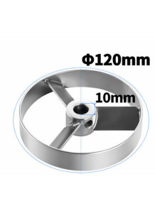  Turbine 3-blade 304 Stainless Steel (120x10mm)