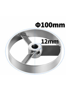 Turbine 3-blade 304 Stainless Steel (100*12mm)