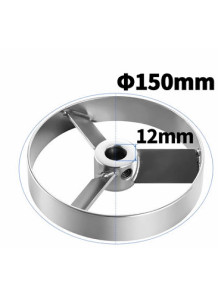 Turbine 3-blade 304 Stainless Steel (150*12mm)