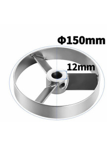  Turbine 3-blade 304 Stainless Steel (150x12mm)