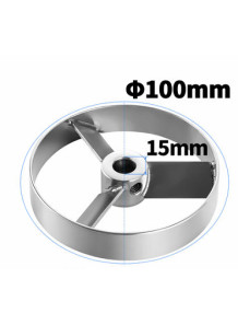 Turbine 3-blade 304 Stainless Steel (100*15mm)