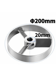 Turbine 3-blade 304 Stainless Steel (200*20mm)