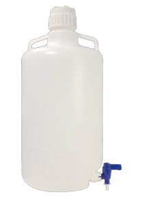ถังของเหลว HDPE มีหูหิ้ว มีก๊อก 5L (17x40cm)