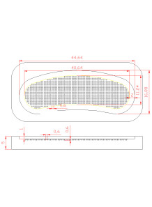  Microneedle Mold (44.5x16.9mm, H600μm, S600μm, D250μm) (1320 tips)