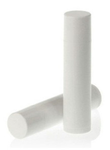 Lipstick tube, shiny white, 5g