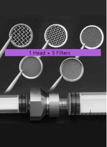 Syringe Adapter 1 Head and 5 Filters Screens