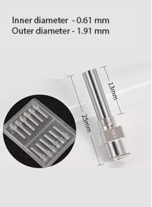 1 layer of electrospinning injector ( 0.61/0.91 mm)