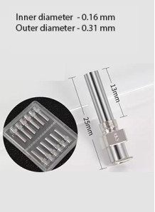 1 layer of electrospinning injector ( 0.16/0.31 mm)