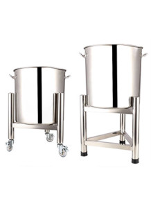 Bucket Cart (Stainless Steel 304, 30cm) fixed foot type