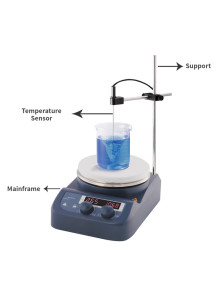  Magnetic Stirrer (Digital, Ceramic, 5L, Heat + External Temp)