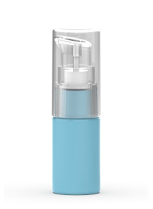  Pump bottle for cream, gel, liquid, blue, 10ml