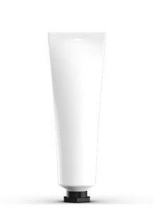 White tube, black cap, 50ml