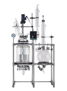  Reactor (10 L) double layered glass (sand core filter kettle + liquid collecting machine)