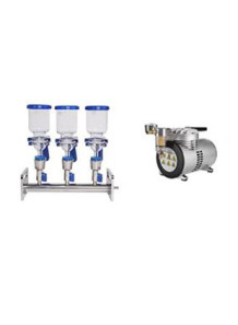 Microbial Limit Tester (3L)  glass cup fixed base + pump bottle filter membrane