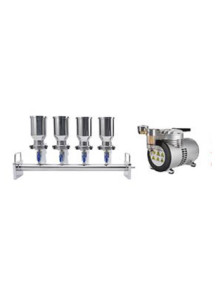 Microbial Limit Tester (4L)  silver cup fixed base + pump bottle filter membrane