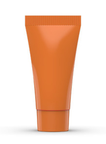  Cream tube, gel tube, orange, 5ml