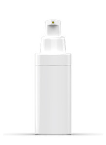 White pump bottle, round...