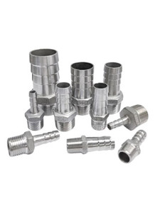 Stainless Steel Connector (Outer Thread 1/4, Pagoda 10mm)