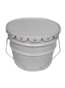 White Coated Metal Bucket (10L)