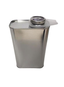  Metal Can Square Shape With Finger Pressed Lid (1L)