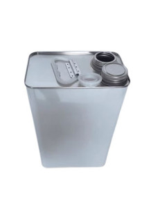White Coated Metal Can square shape With Screw Mouth (3L)