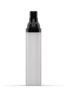  White pump bottle, black pump cap, 50ml