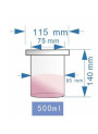  3,4 Neck Glass Reactor (cylindrical round bottom, 500ml, 115mm)